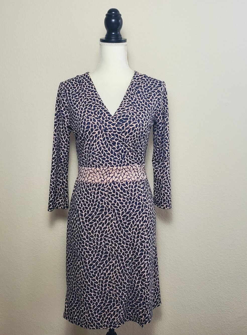 Ann Taylor Leafy Midi Wrap Dress 4